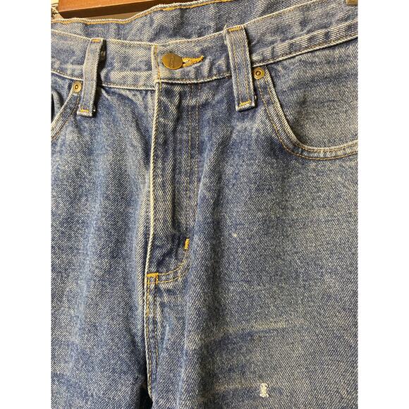 Carhartt Men's Blue Denim Relaxed Fit Jeans Size 34x30 - Picture 8 of 10